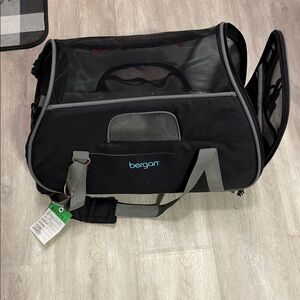 Black and Gray Pet Carrier